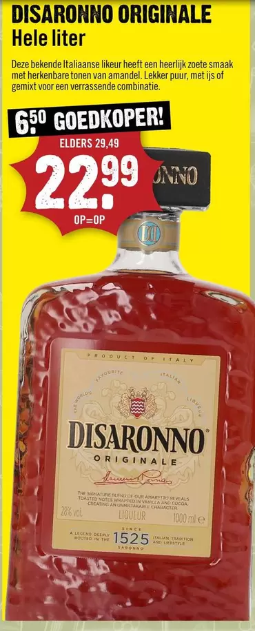 Amaretto - DISARONNO ORIGINALE