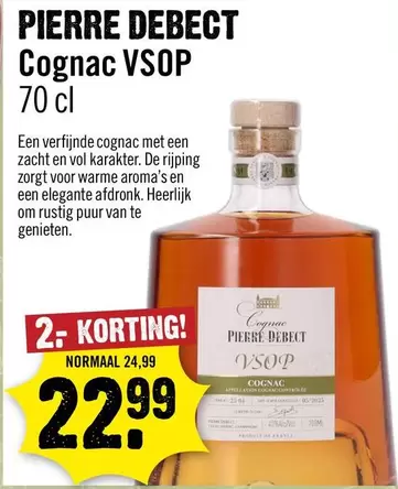 De - Cognac VSOP 70 cl