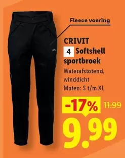 Softshell sportbroek