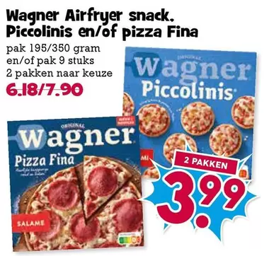 Snack - Airfryer snack. Piccolinis en/of Pizza Fina