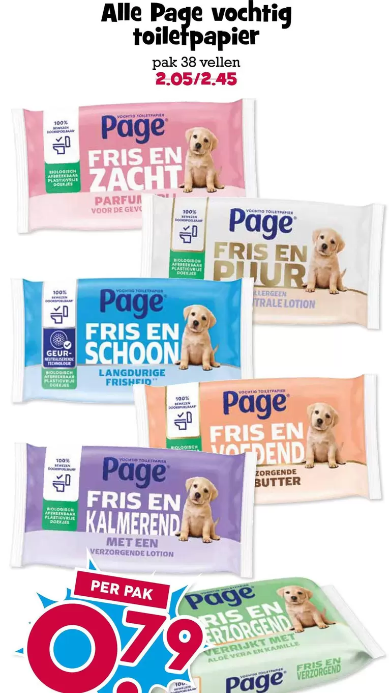 De - Alle Page vochtig toiletpapier