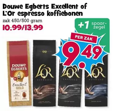 Douwe Egberts - Excellent of L'Or espresso koffiebonen