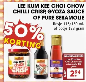 Lee - CHILLI CRISP, GYOZA SAUCE OF PURE SESAMOLIE