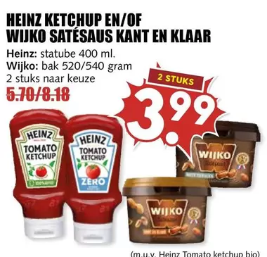 Heinz - HEINZ KETCHUP EN/OF WIJKO SATÉSÁUS KANT EN KLAAR
