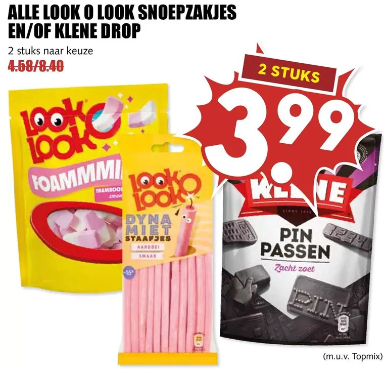 Snoepzakjes en/of Kleine Drop