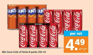 Coca-Cola -  or Fanta 8-packs