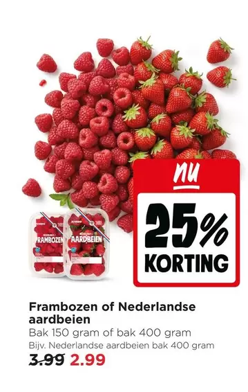 Jumbo - Frambozen of Nederlandse aardbeien