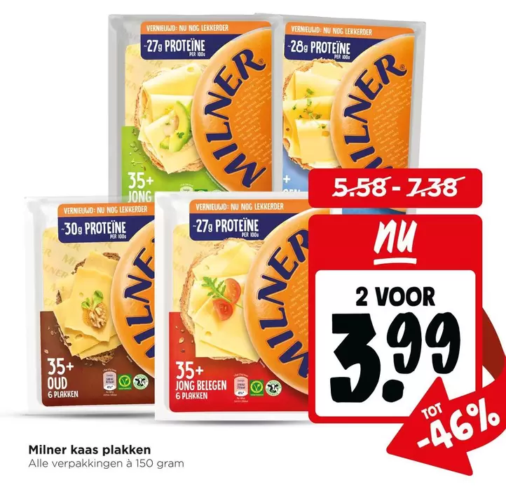 MI - Milner kaas plakken