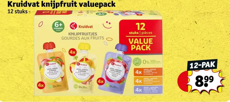 Bio - Kruidvat knijpfruit valuepack