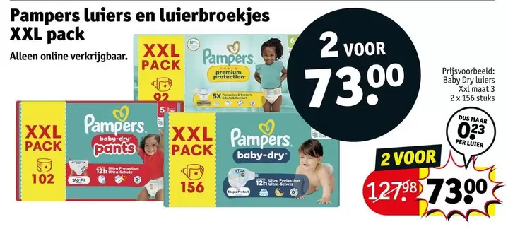 Pampers -  luiers en luierbroekjes XXL pack