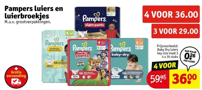 Pampers -  luiers en luierbroekjes