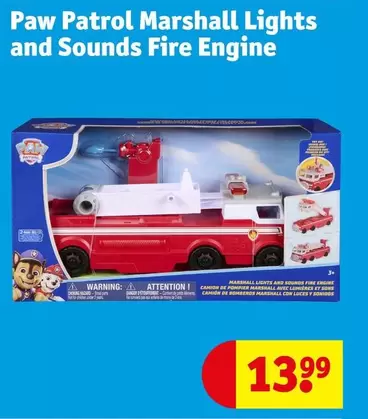 Paw Patrol - Marshall Lights and Sounds Fire Engine