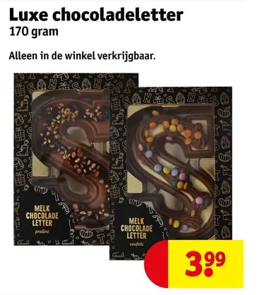 De - Luxe chocoladeletter