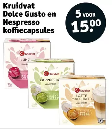Nespresso - Kruidvat Dolce Gusto en koffiecapsules