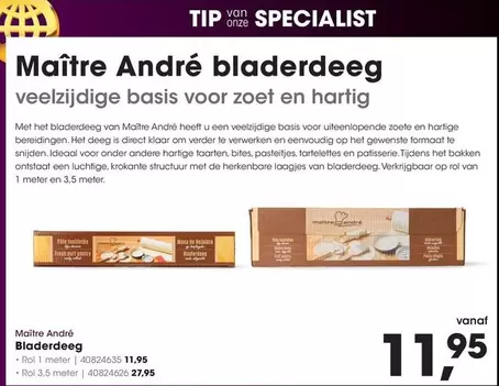 De - Maître André bladerdeeg