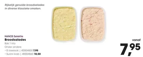 HANOS Selektie Broodsalades