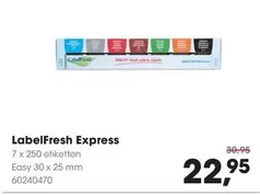 Express - LabelFresh  7 x 250 etiketten Easy 30 x 25 mm 60240470