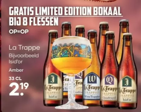 GRATIS LIMITED EDITION BOKAAL BIJ 8 FLESSEN