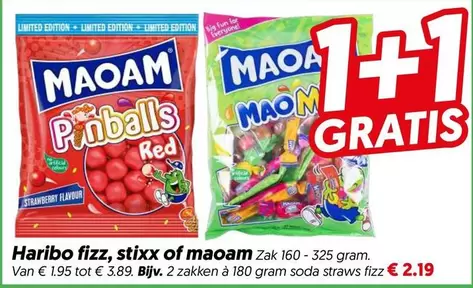 Haribo - fizz, stixx of maoam