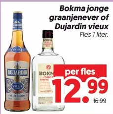Label - Bokma jonge granjenever of Dujardin vieux