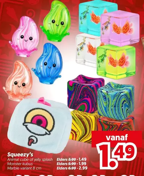 Cube - Squeezy's Animal cube of jelly splash
