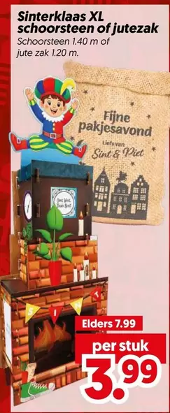 one - Sinterklaas XL schoorsteen of jute zak