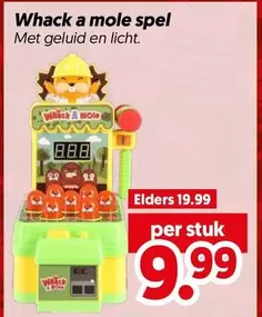 Whack a mole spel