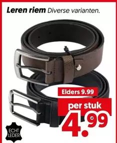 Leren riem