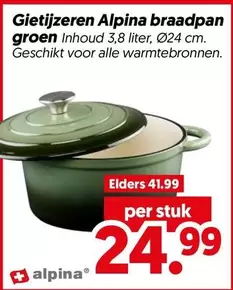 Gietijzeren braadpan