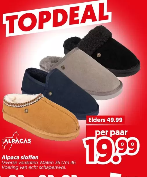 Alpaca -  sloffen