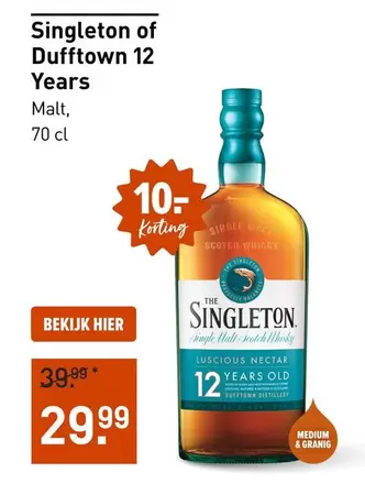 Medium - Singleton of Dufftown 12 Years
