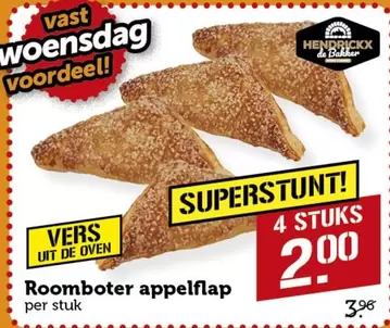 De - Roomboter appelflap