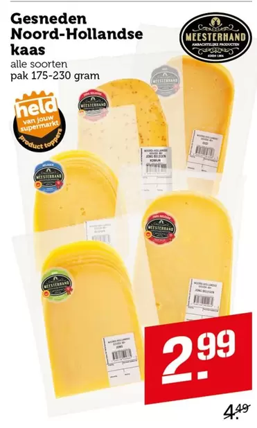 Gesneden Noord-Hollandse kaas