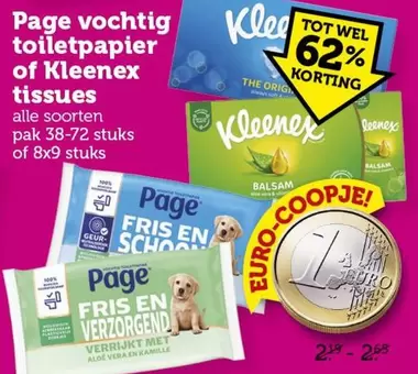 Kleenex - Page vochtig toiletpapier tissues