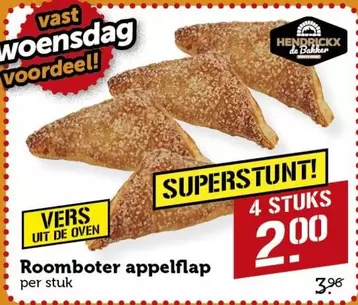 De - Roomboter appelflap