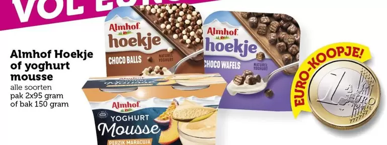 Euro - Hoekje of yoghurt mousse