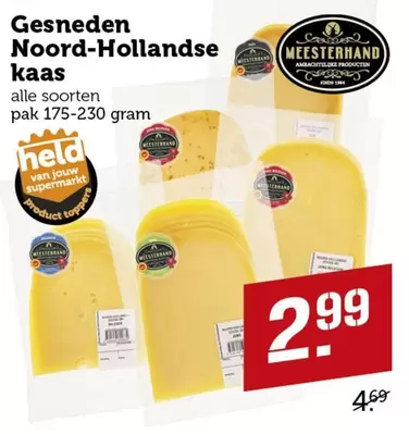 top - Gesneden Noord-Hollandse kaas