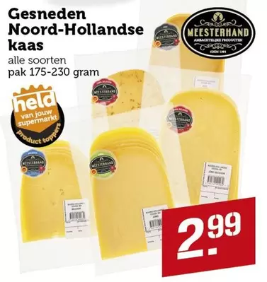 top - Gesneden Noord-Hollandsse kaas