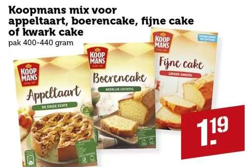 Koopmans - mix voor appeltaart, boerencake, fijne cake