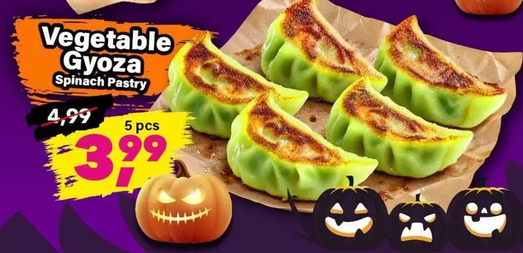 Vegetable Gyoza Spinach Pastry
