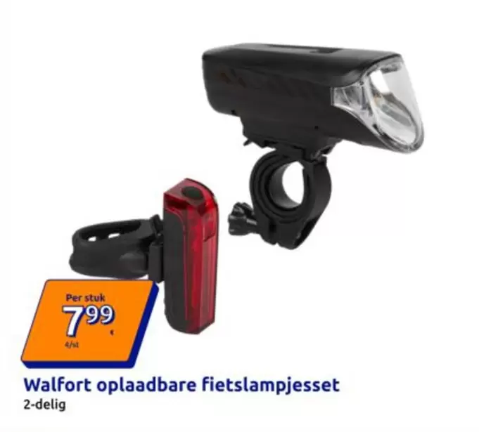 Oplaadbare Fietslampjeset