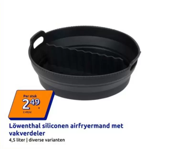 Siliconen Airfryermand Met Vakverdeler