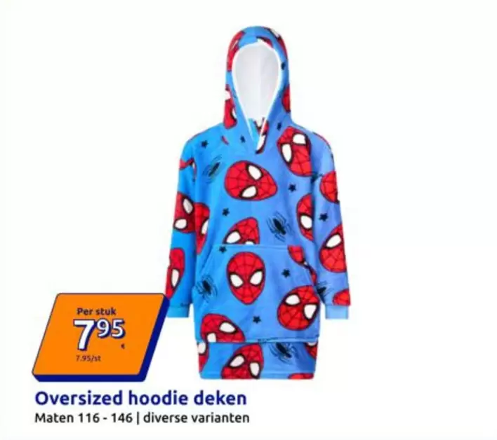 Oversized hoodie deken