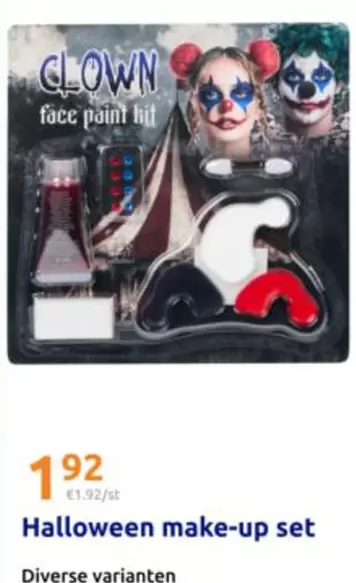 Clown face paint kit