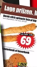 Borek stick spinazie feta of kip