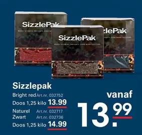 Bright - SizzlePak red Art.nr. 032752 Doos 1,25 kilo