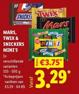 Mars - MARS, TWIX & SNICKERS MINI'S