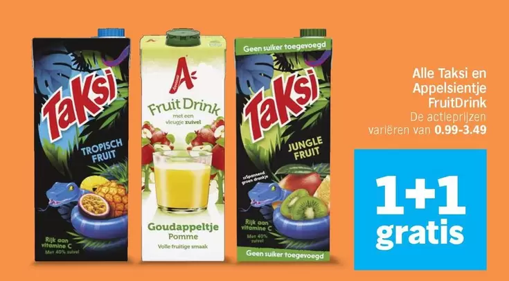 Jungle - Taksi en Appelsientje FruitDrink