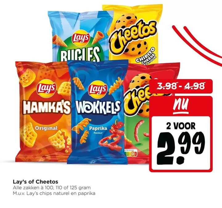 Lay's - chips naturel en paprika