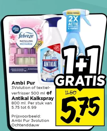 3Volution of textiel-verfrisser / Antikal Kalkspray